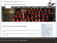 Tablet Screenshot of polizeichor-hameln.de